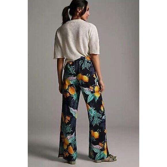 New Anthropologie x Maeve Escape Printed Pants Size 10 - Picture 2 of 12